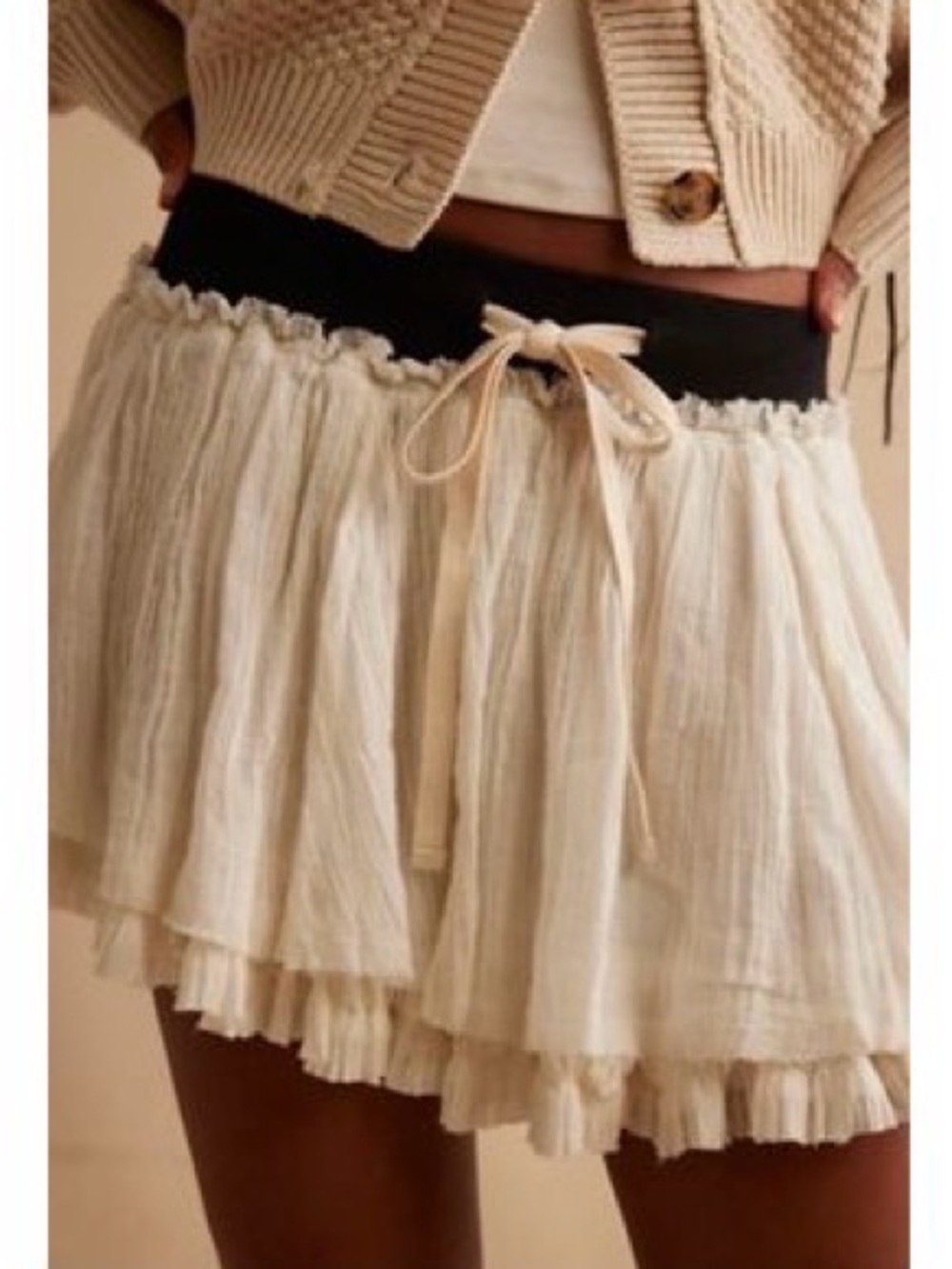 Free People “Pretty Please Mini Skirt